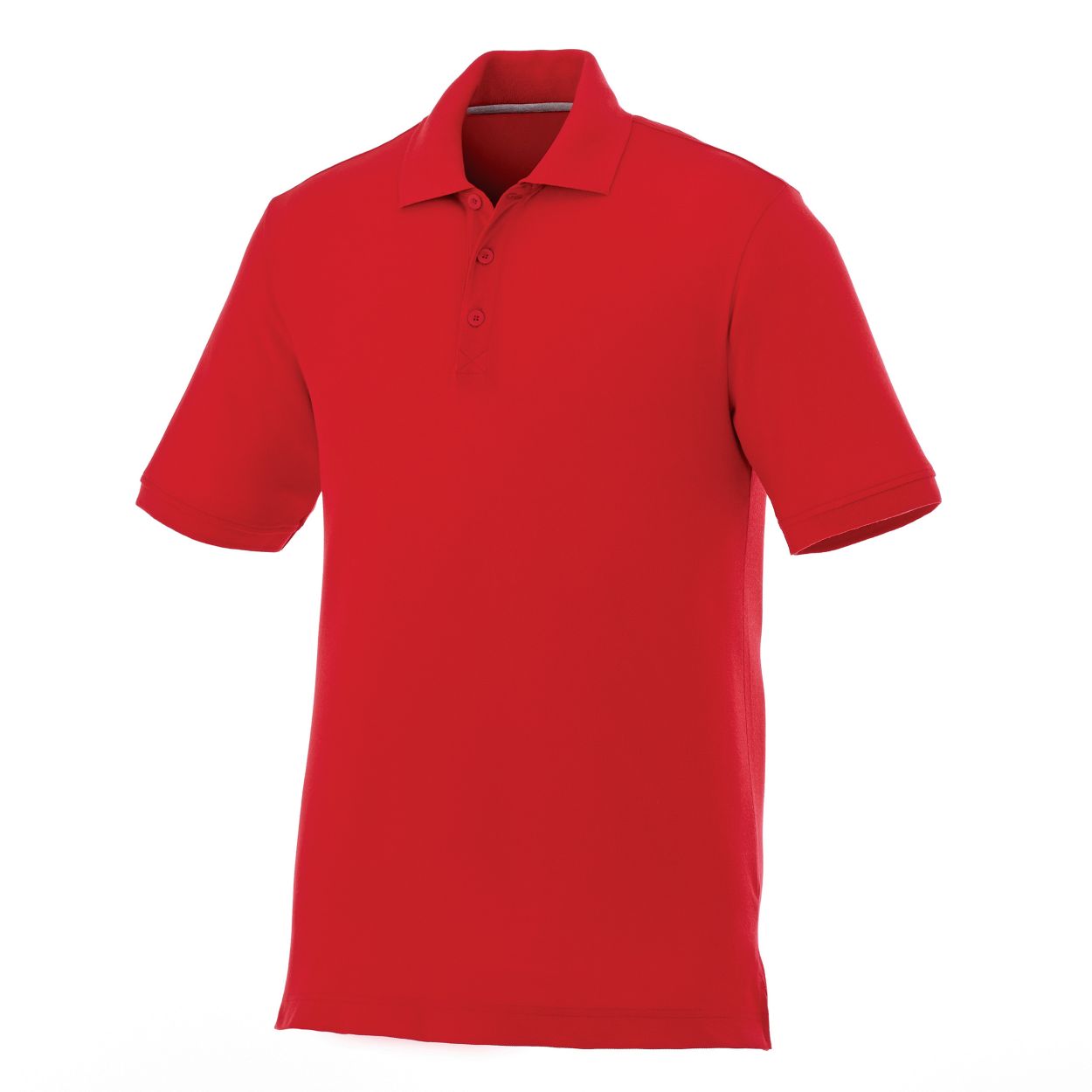 Team red polo shirt on a white background