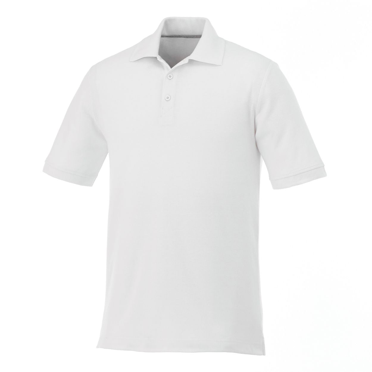 White polo shirt on a white background
