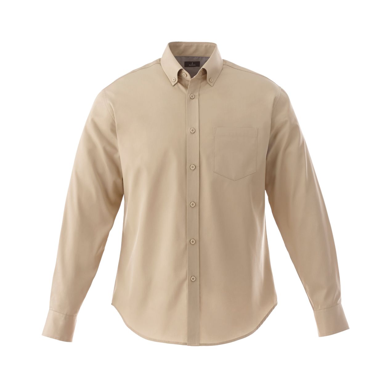 Desert khaki shirt on a white background
