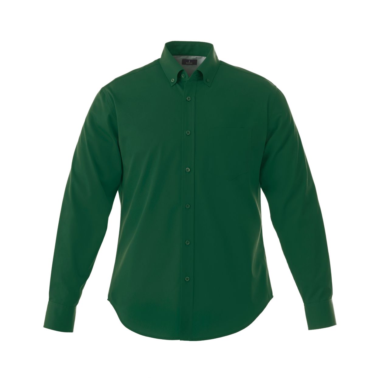 Forest green shirt on a white background