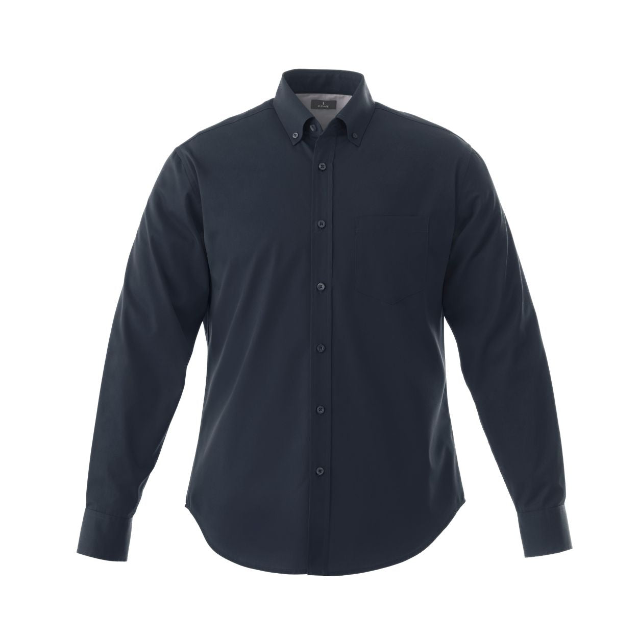 Navy shirt on a white background