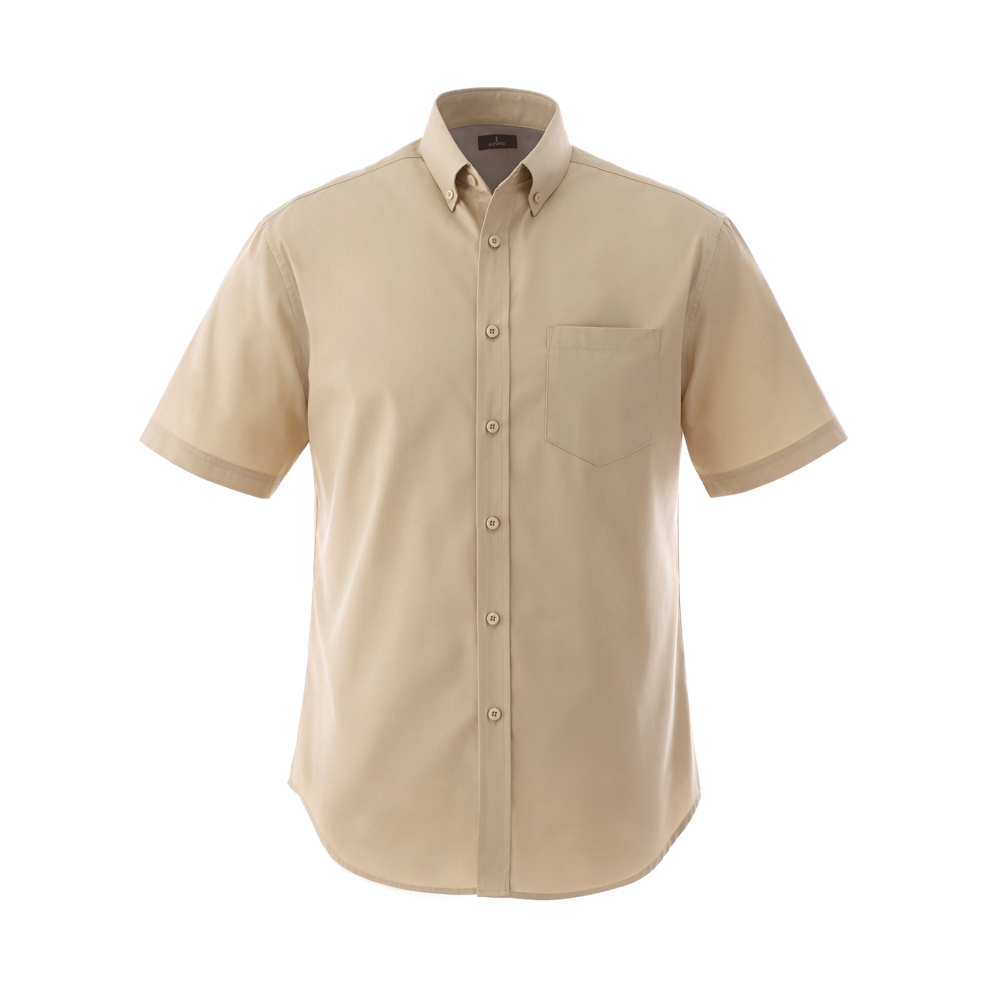 Desert khaki shirt on a white background