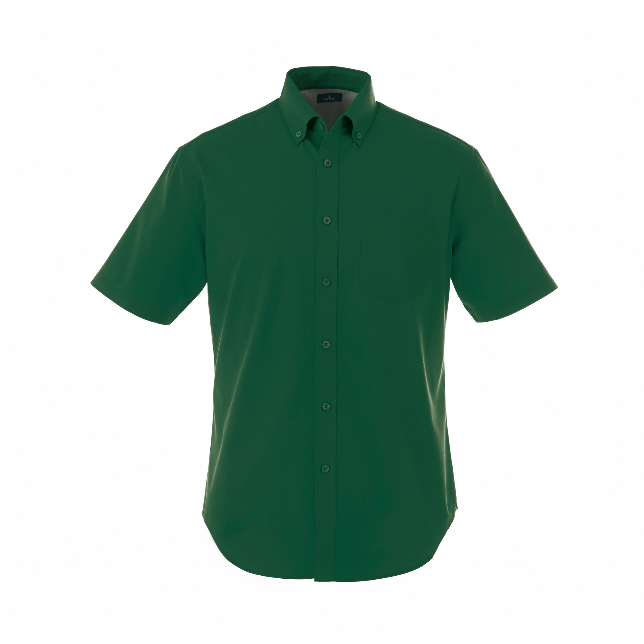 Forest green shirt on a white background