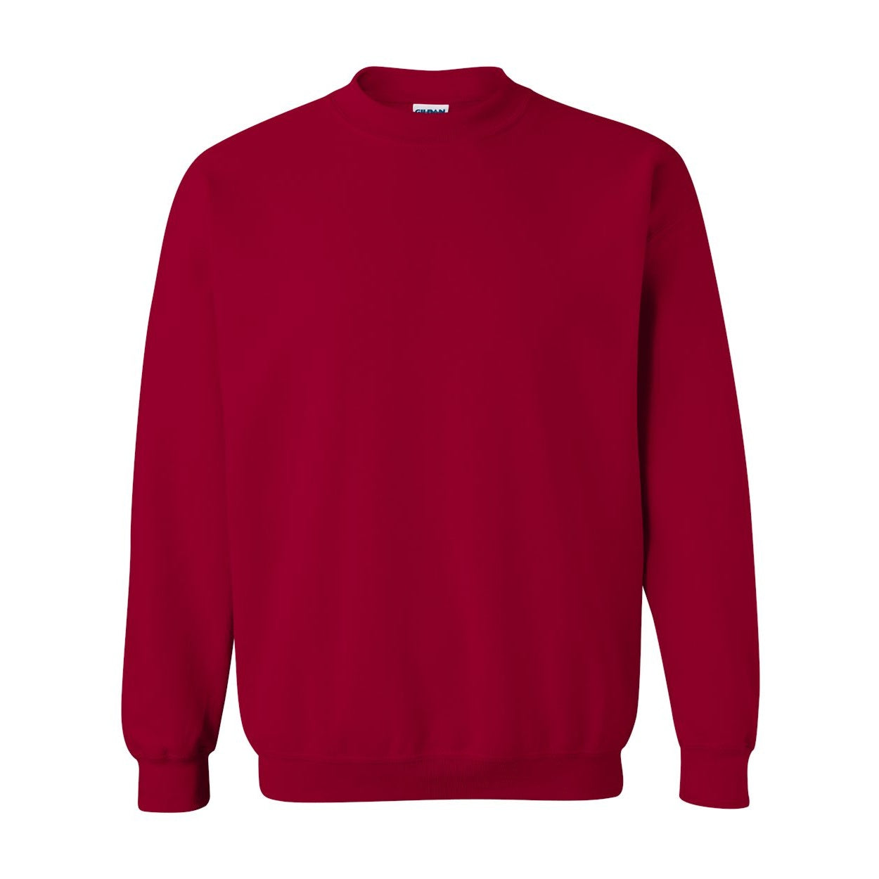 Cardinal red sweater on a white background