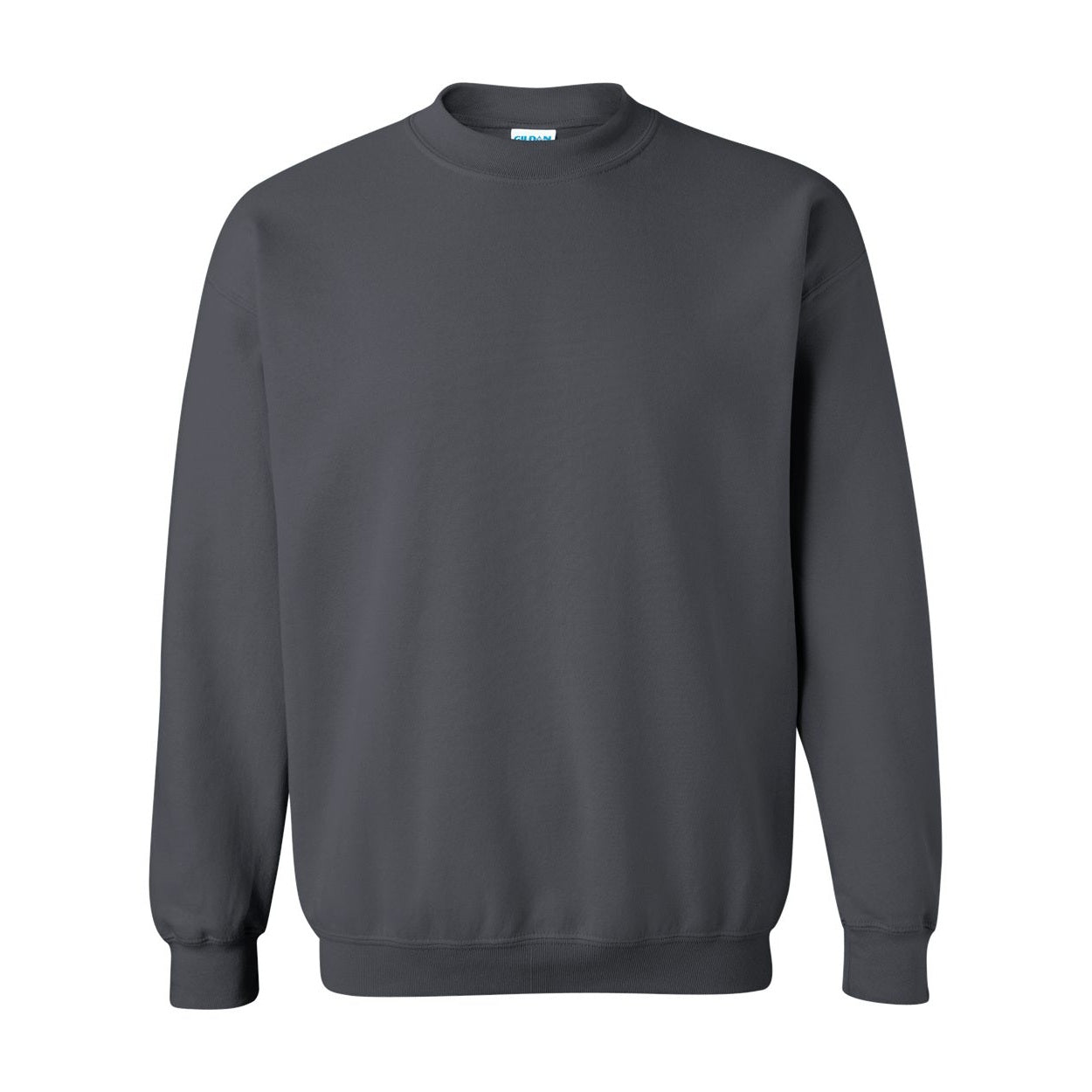 Charcoal sweater on a white background