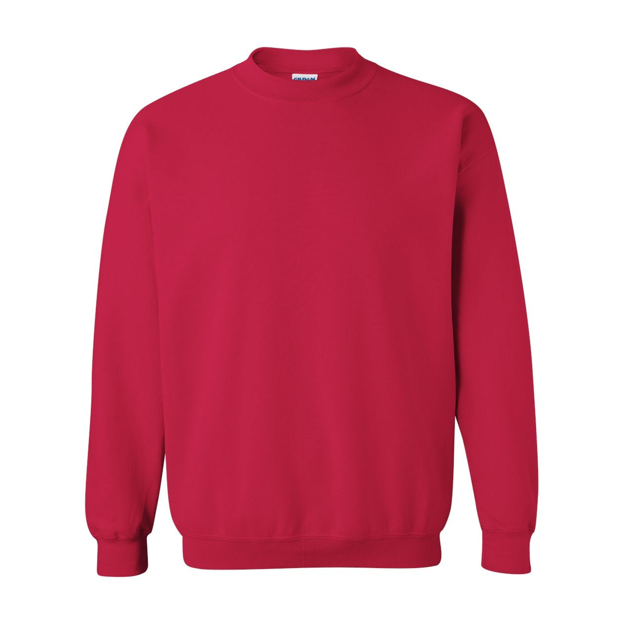 Cherry red sweater on a white background