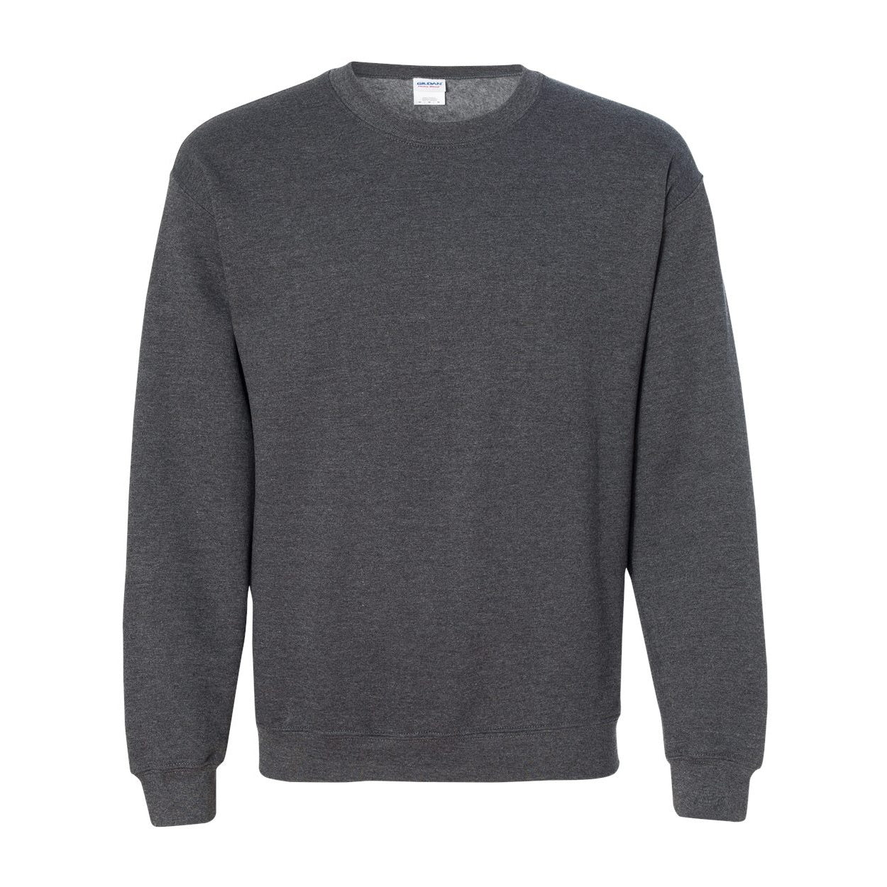 Dark heather sweater on a white background
