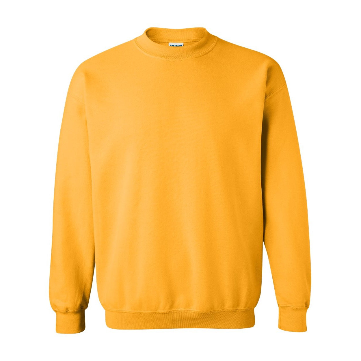 Gold sweater on a white background
