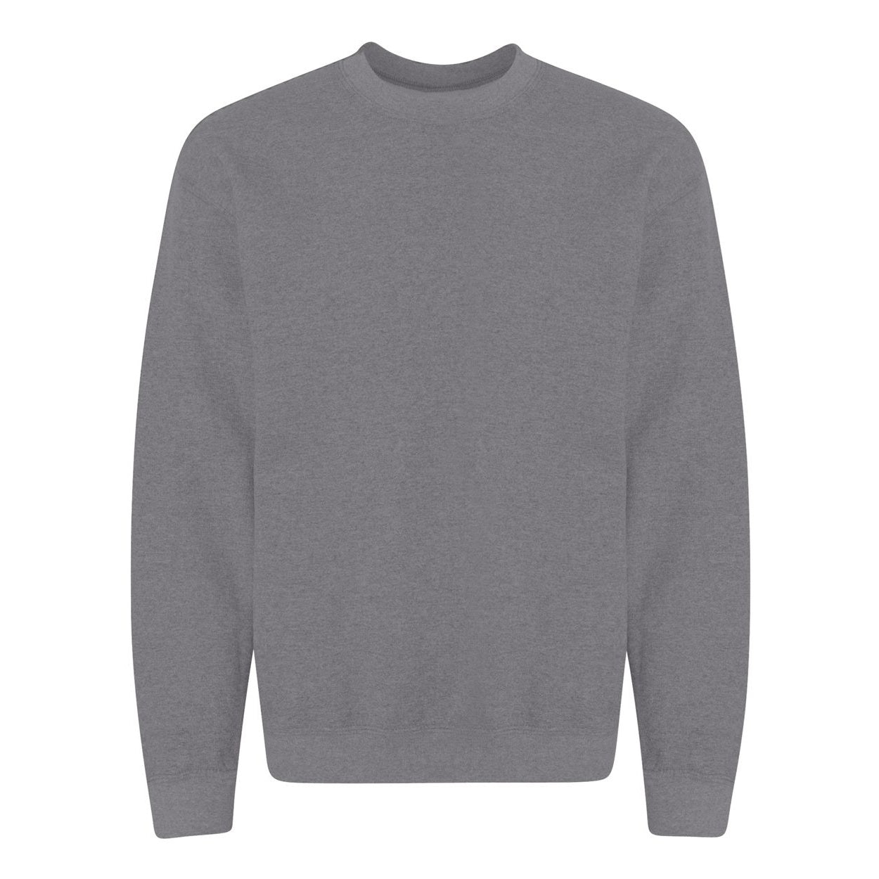 Graphite heather sweater on a white background