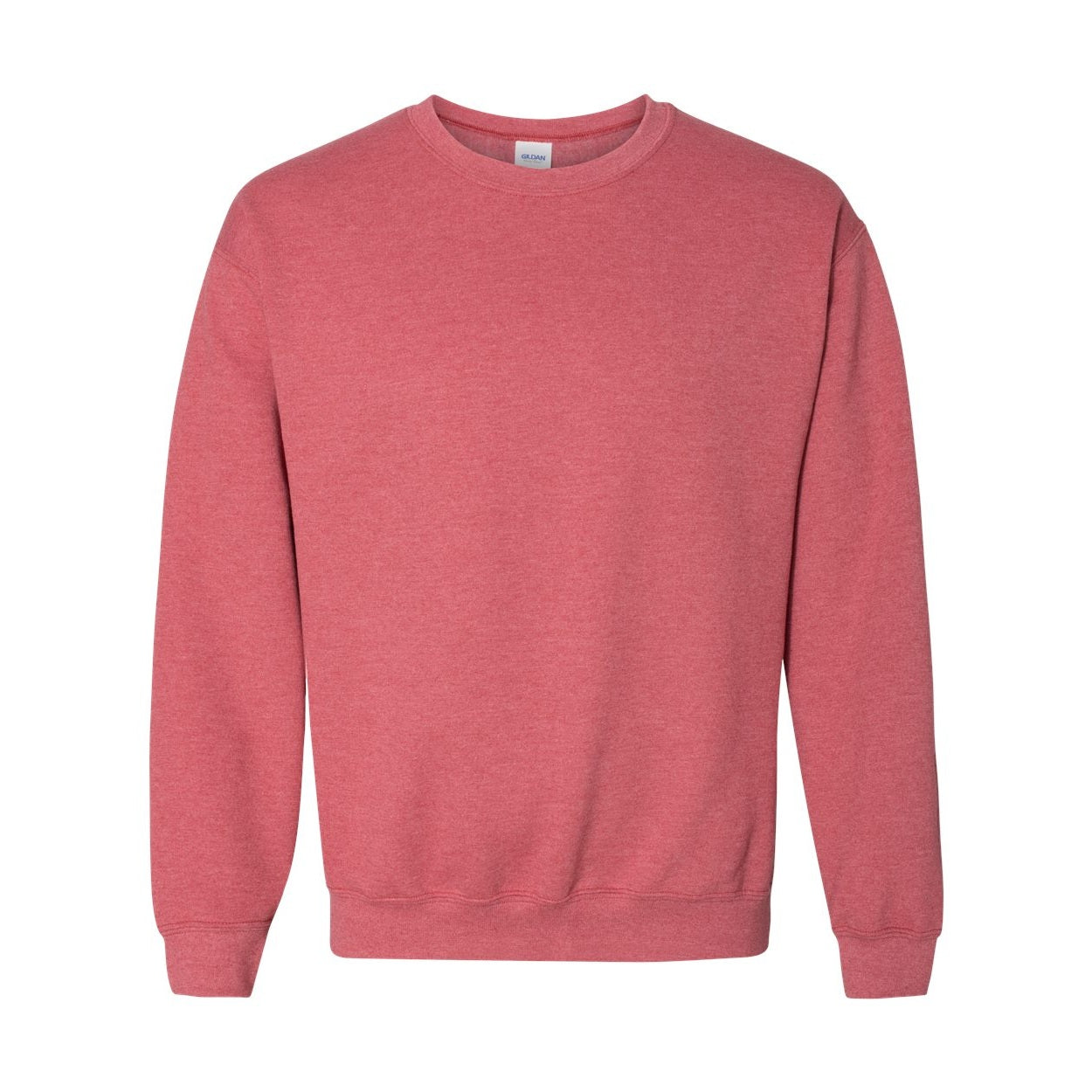 Heather scarlet red sweater on a white background