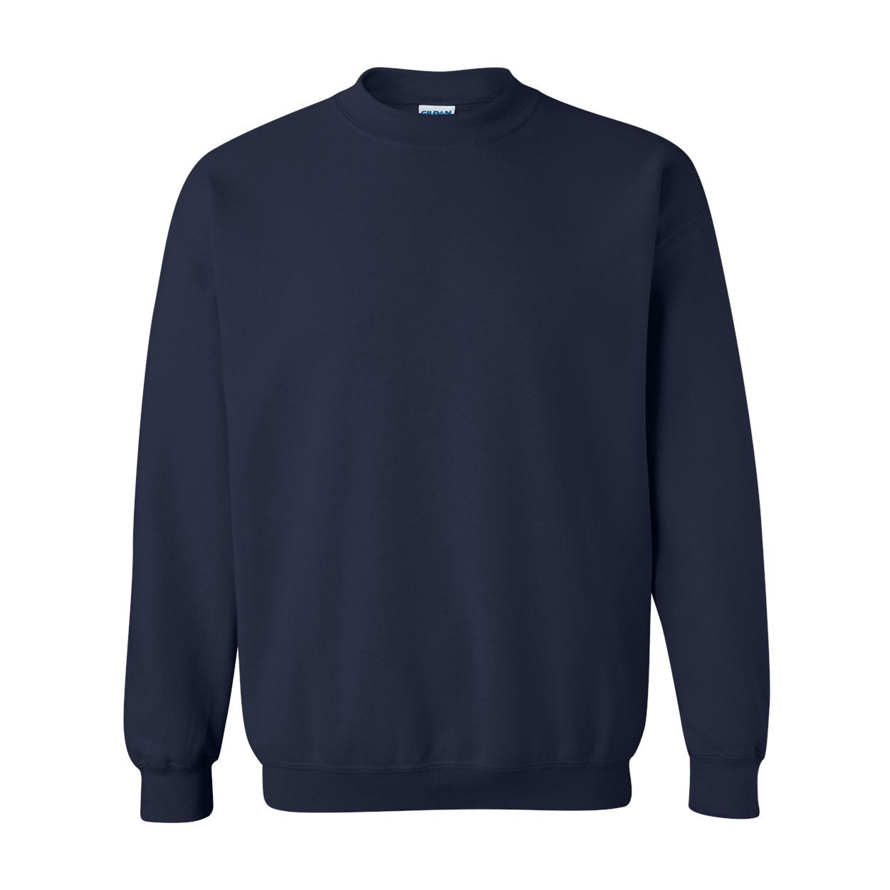 Navy sweater on a white background