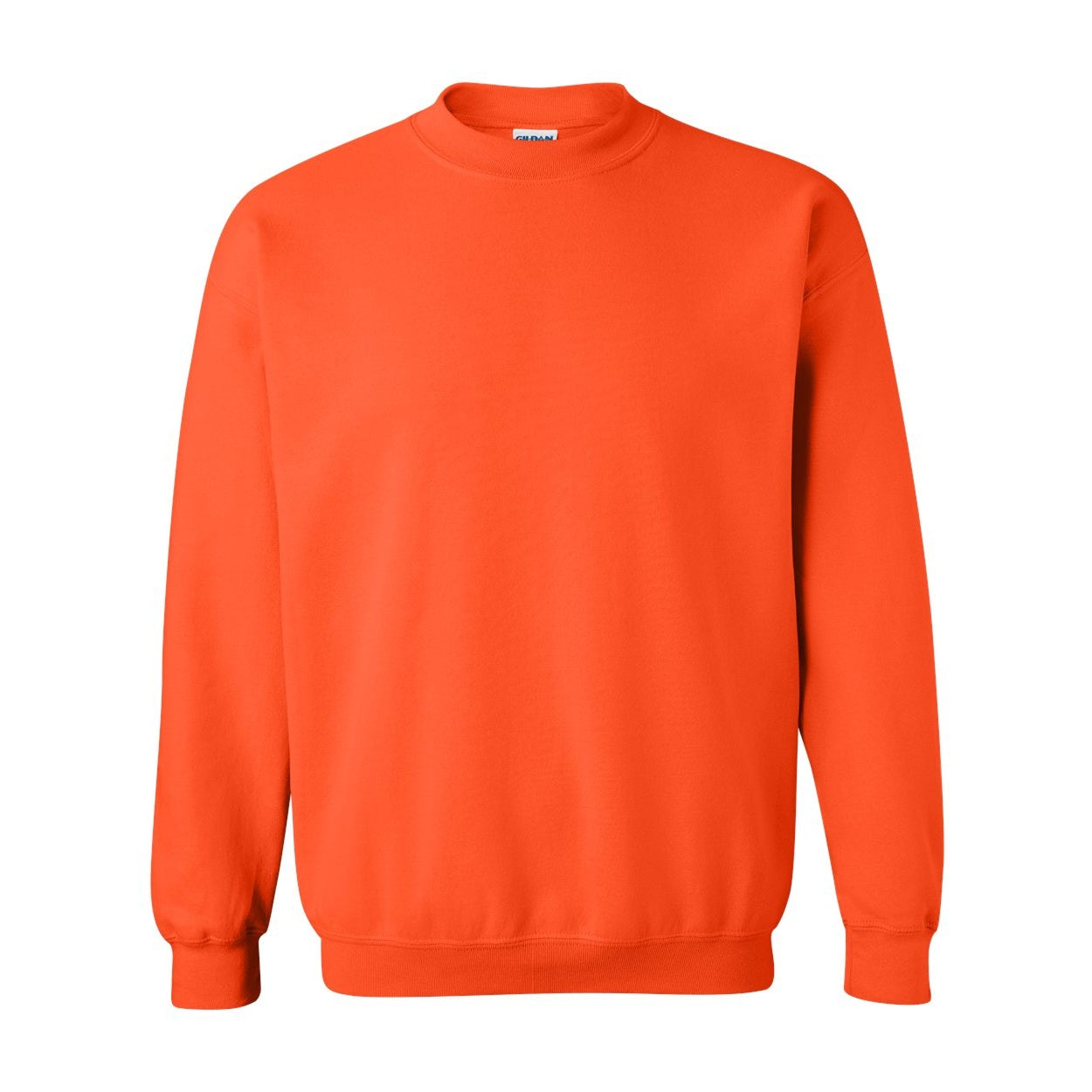 Orange sweater on a white background