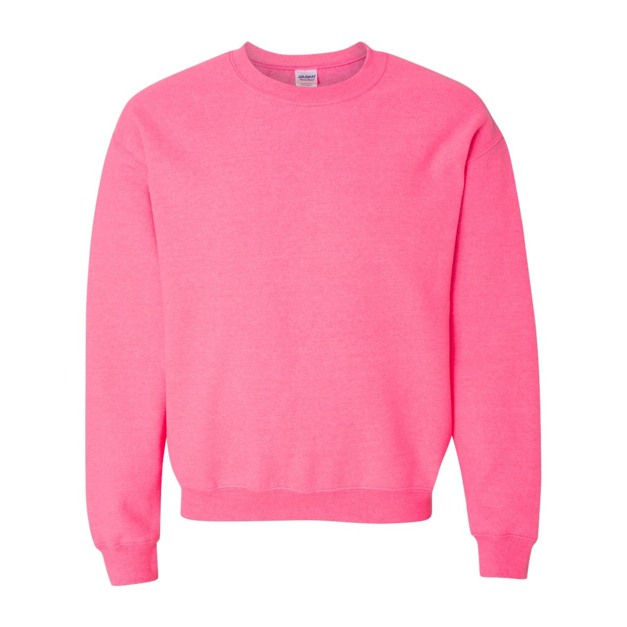 Safety pink sweater on a white background