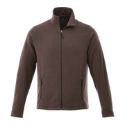 Chocolate brown polar jacket on a white background