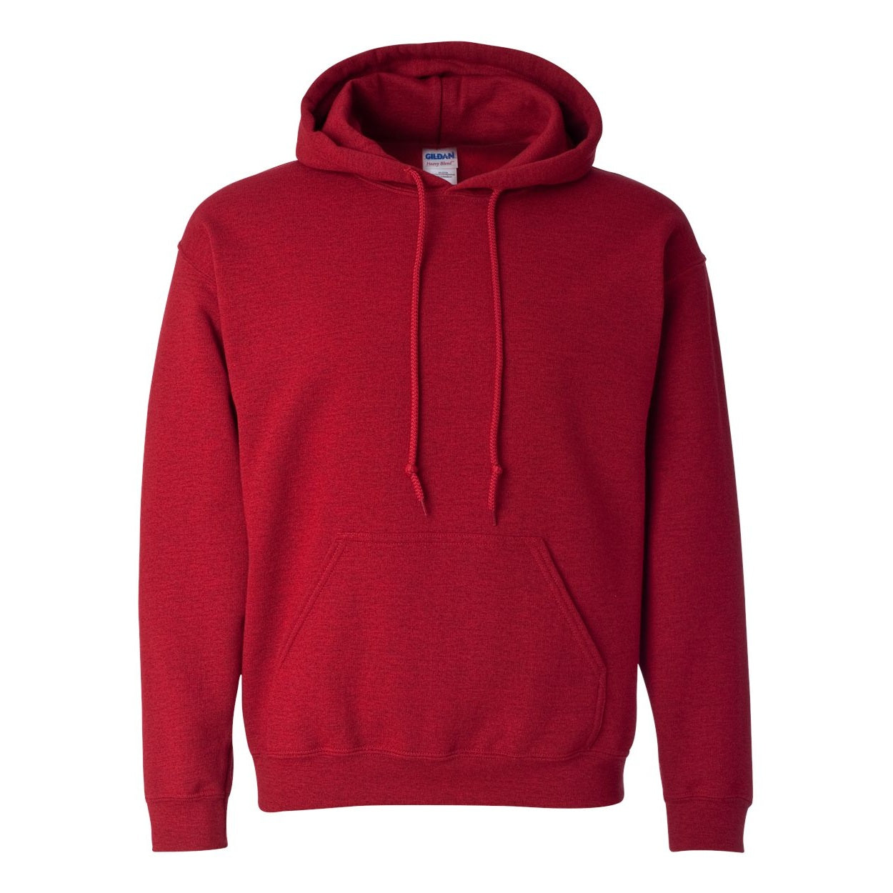Antique cherry red sweater on a white background