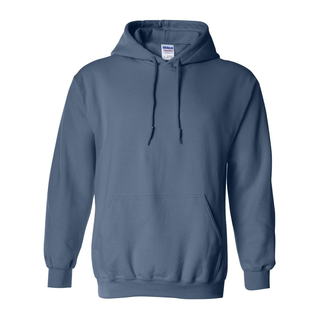 Indigo blue sweater on a white background