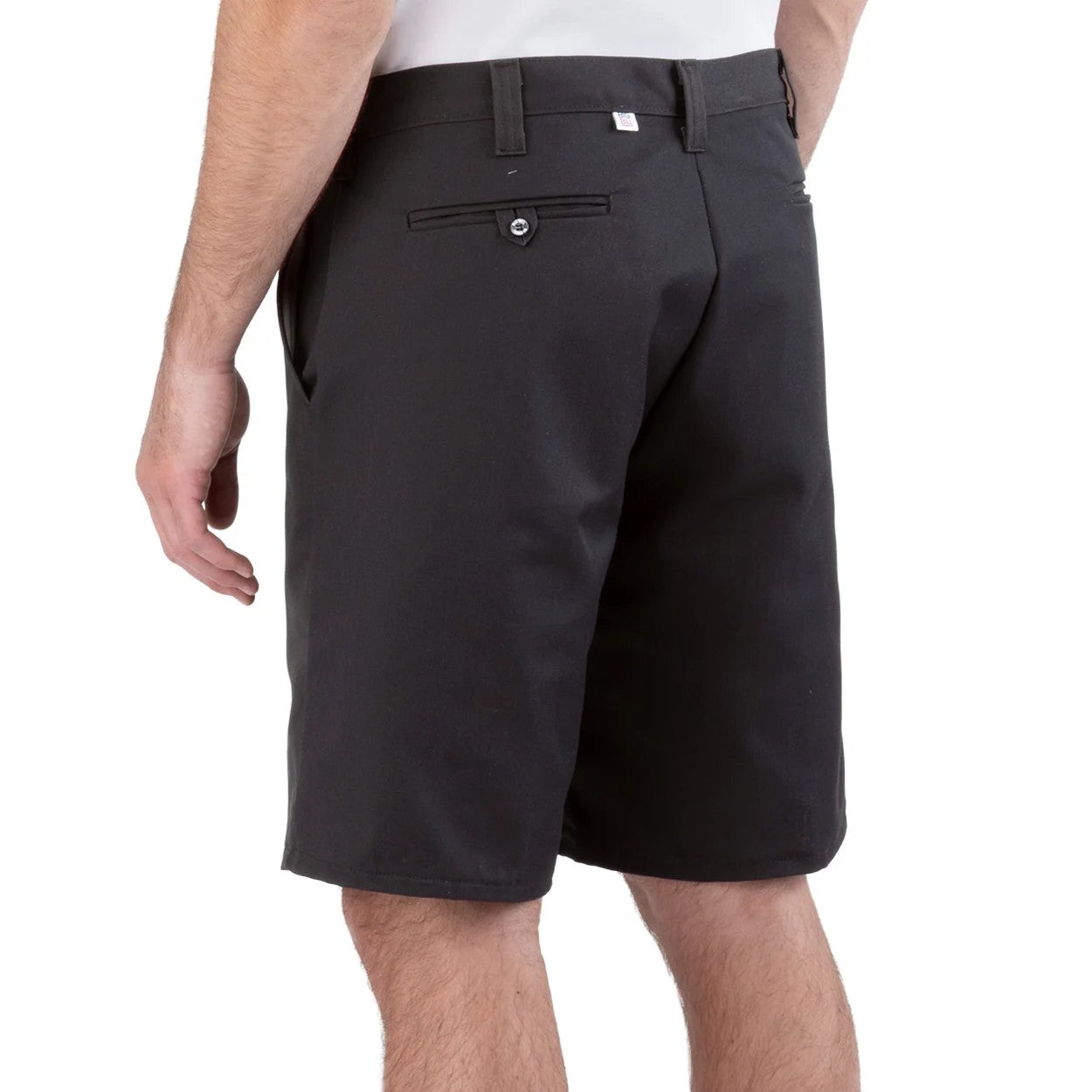 Black shorts on a white background