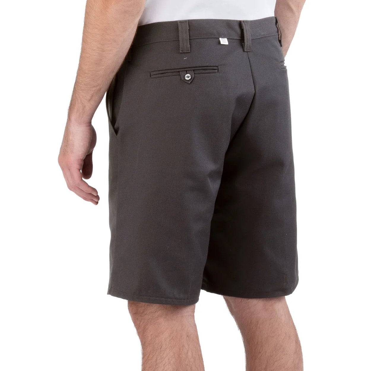 Charcoal shorts on a white background