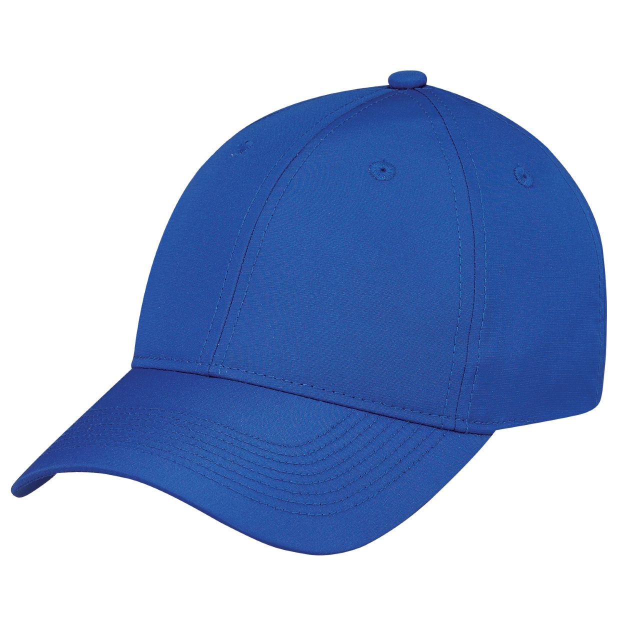 Royal blue cap on a white background