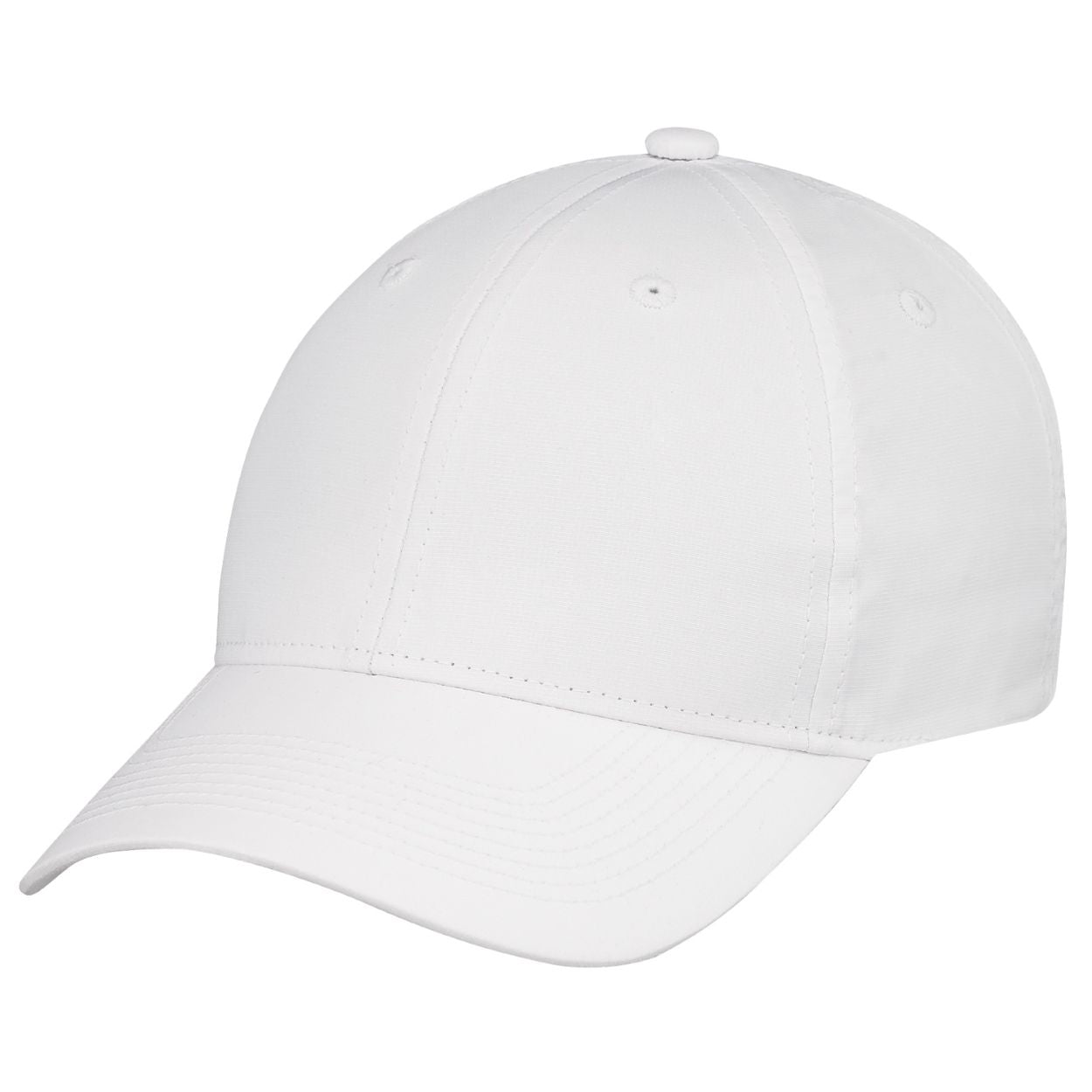 White cap on a white background