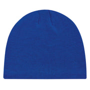 Royal blue tuque on a white background