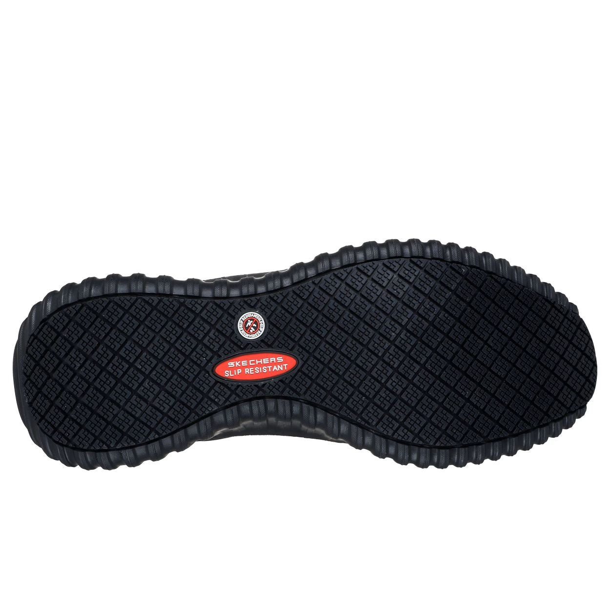 Black shoe on a white background