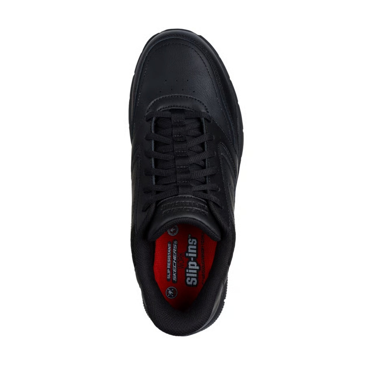 Black shoe on a white background