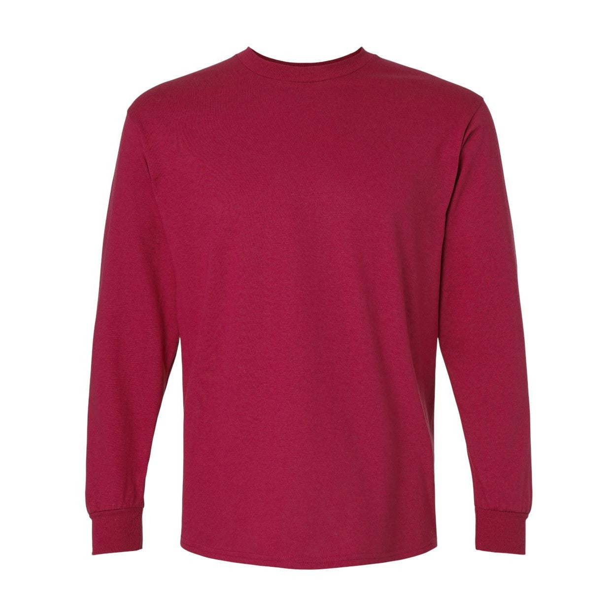 Cardinal red t-shirt on a white background