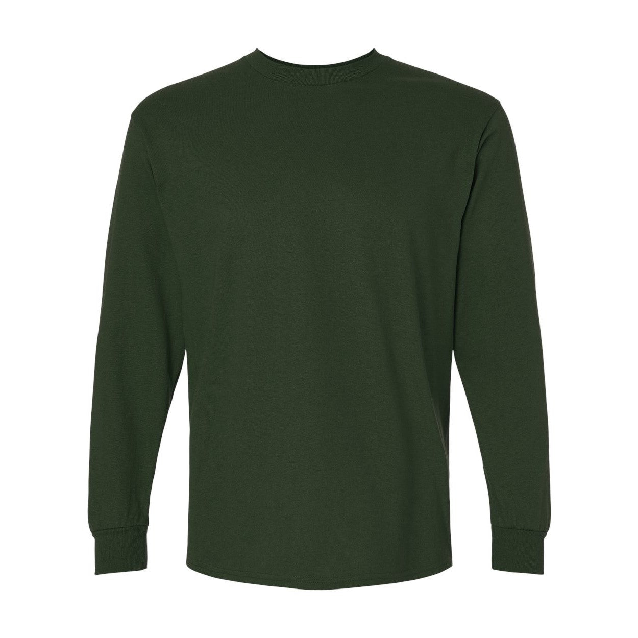 Forest green t-shirt on a white background