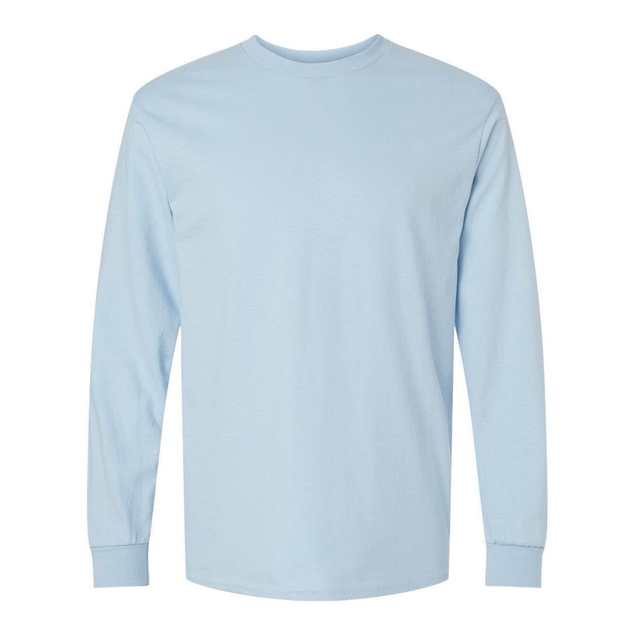Light blue t-shirt on a white background