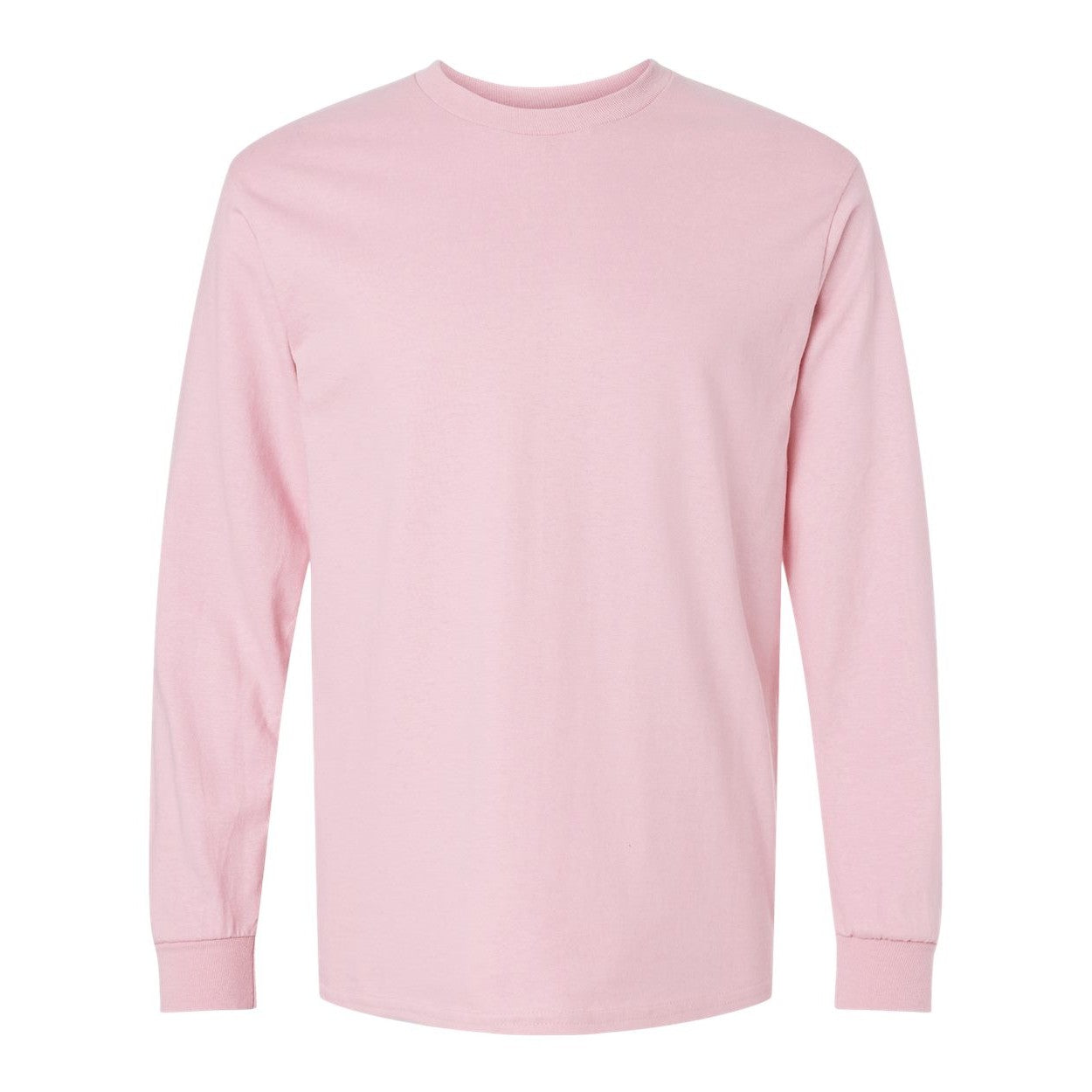 Light pink t-shirt on a white background