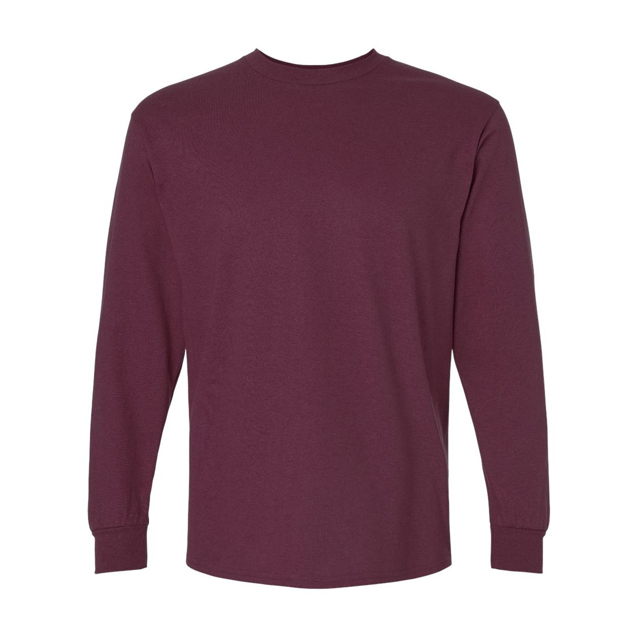 Maroon t-shirt on a white background