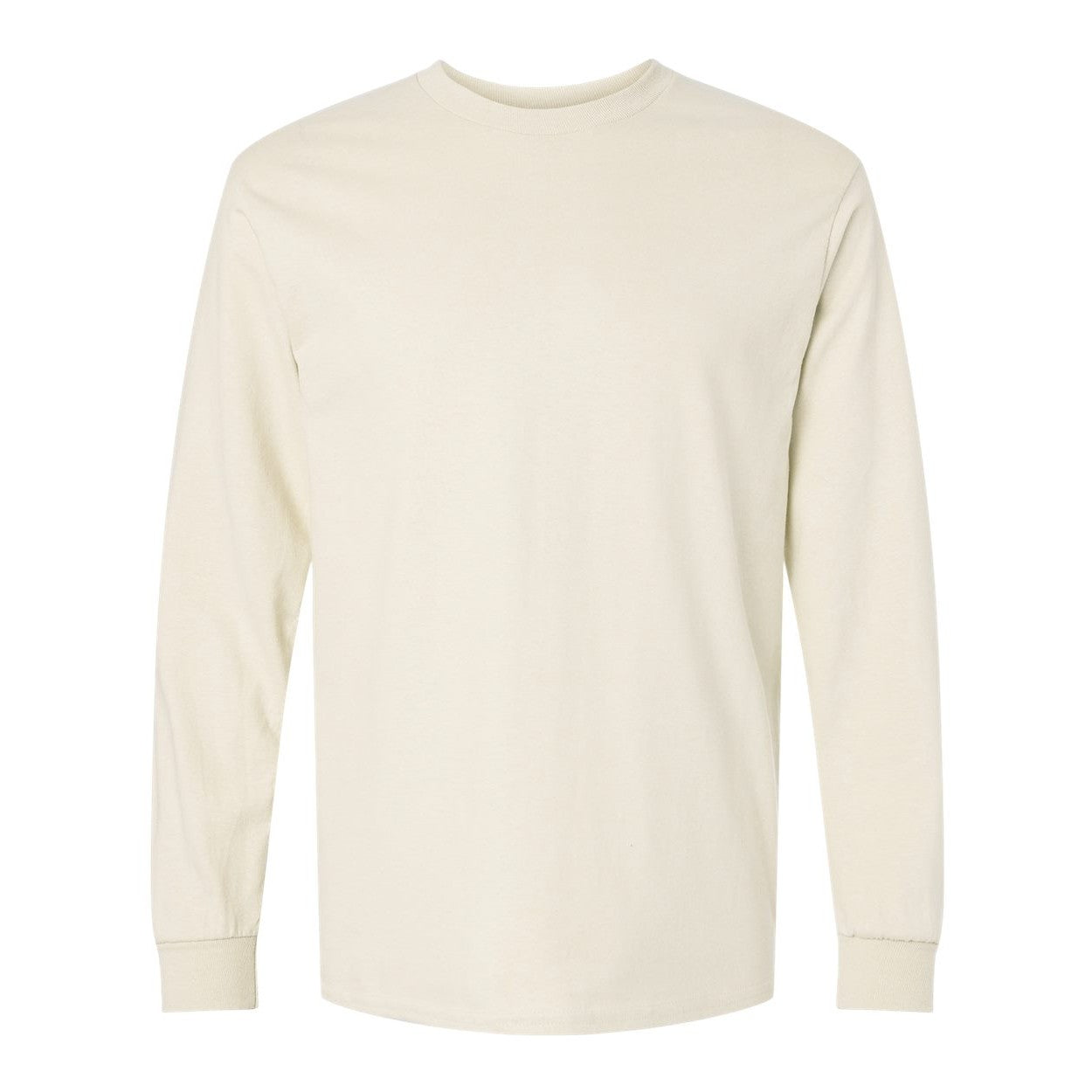 Natural beige t-shirt on a white background