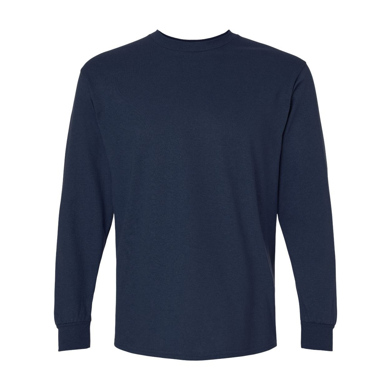 Navy t-shirt on a white background