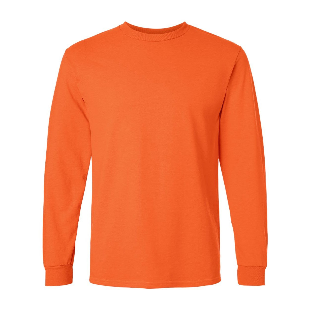 Orange t-shirt on a white background