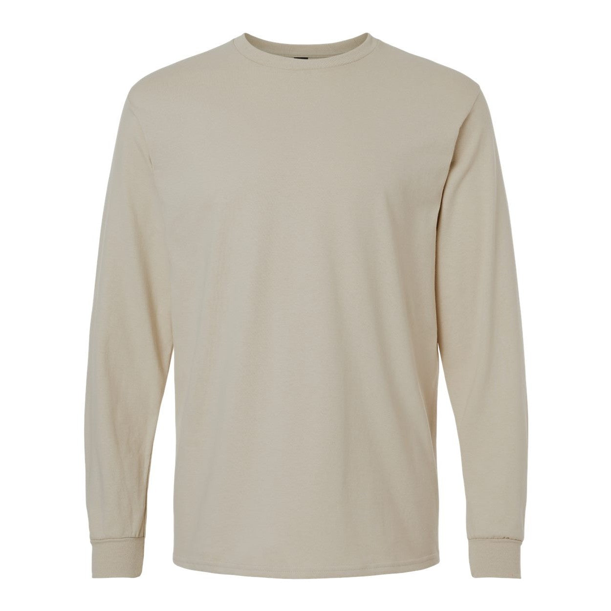 Sand beige t-shirt on a white background
