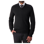 Black cardigan on a white background