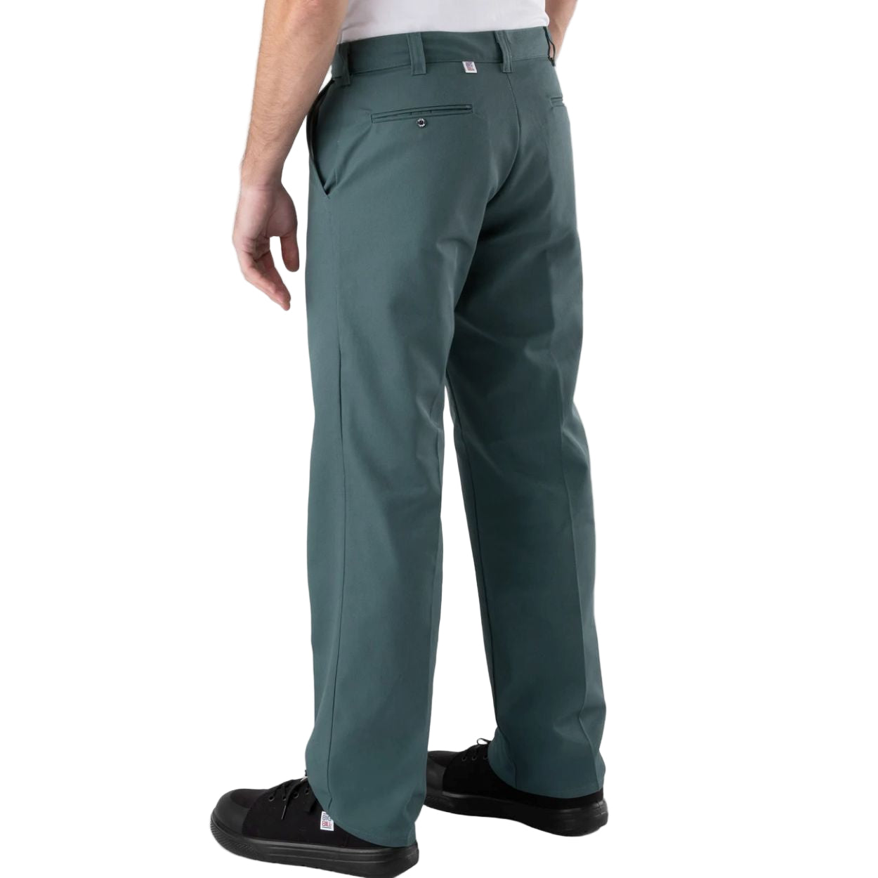 Green pants on a white background
