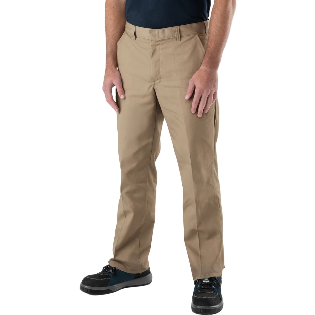 Tan pants on a white background