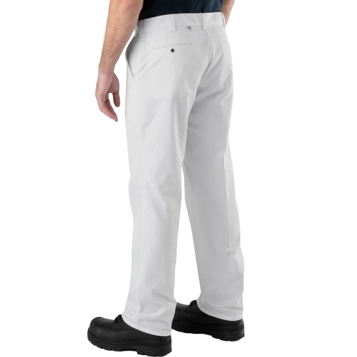 White pants on a white background