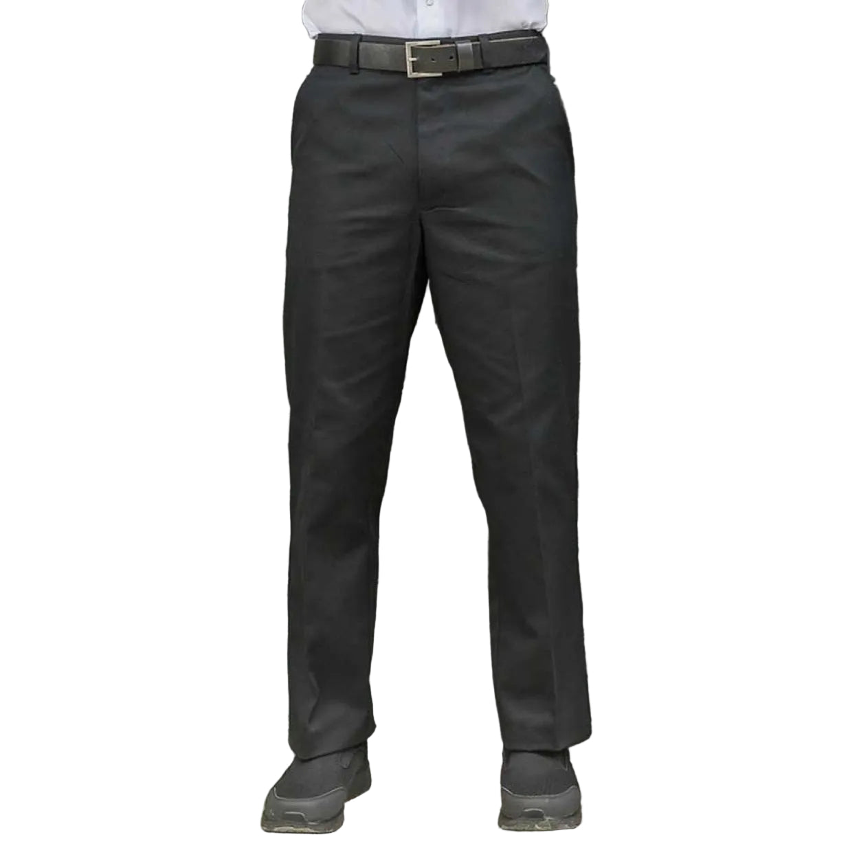 Black pants on a white background