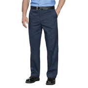 Navy pants on a white background