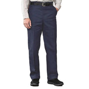 Navy pants on a white background