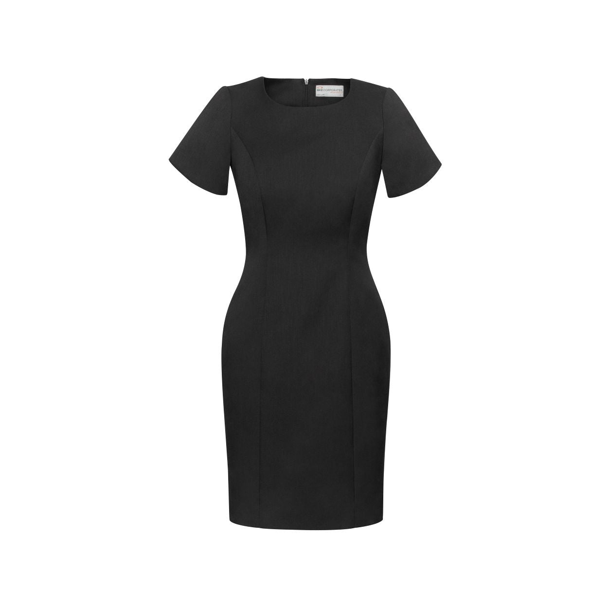 Charcoal dress on a white background