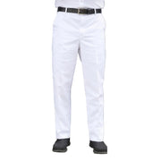 White pants on a white background