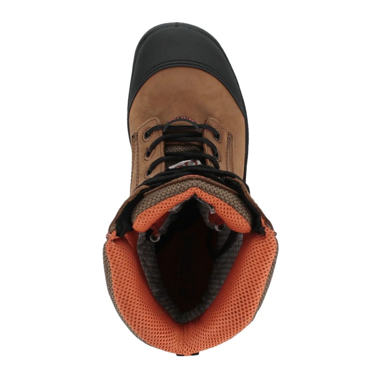 Taupe boot on a white background