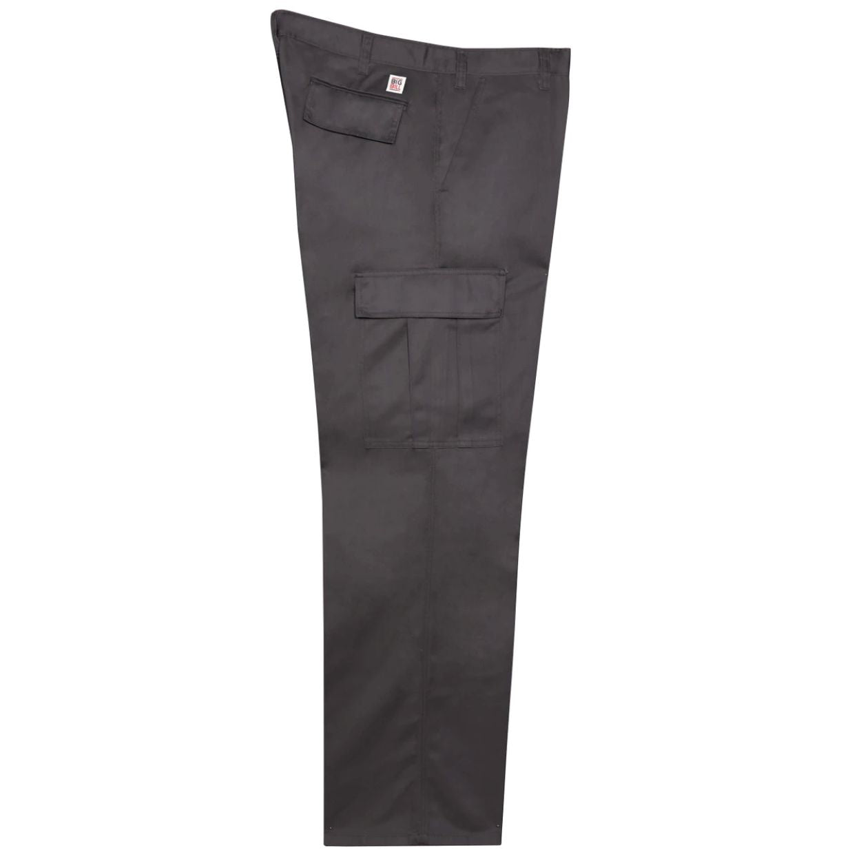 Charcoal grey pants on a white background