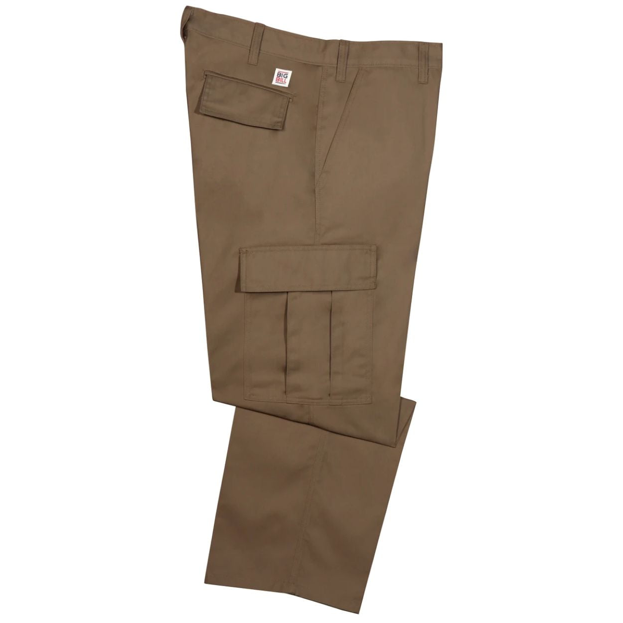 Khaki pants on a white background