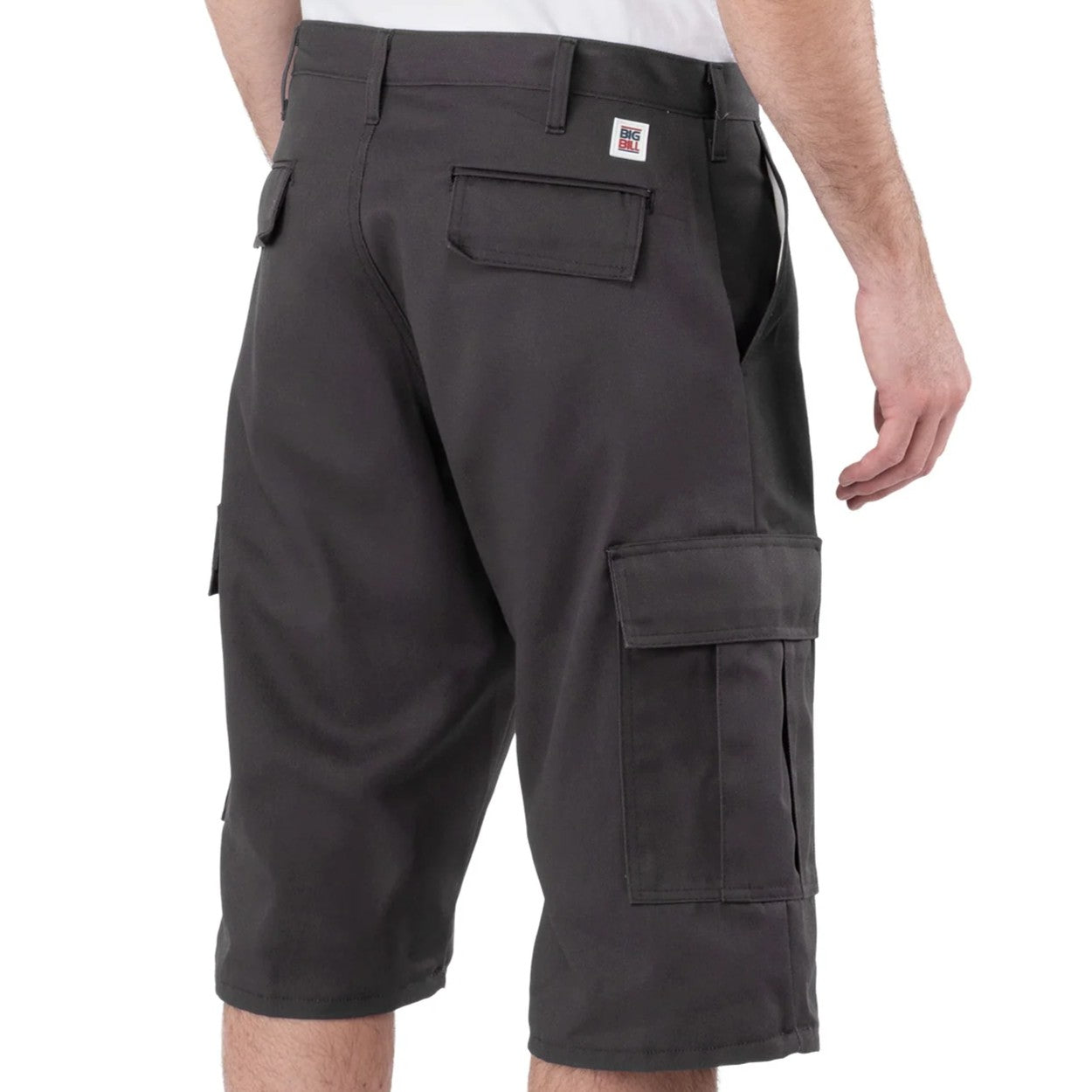 Charcoal shorts on a white background