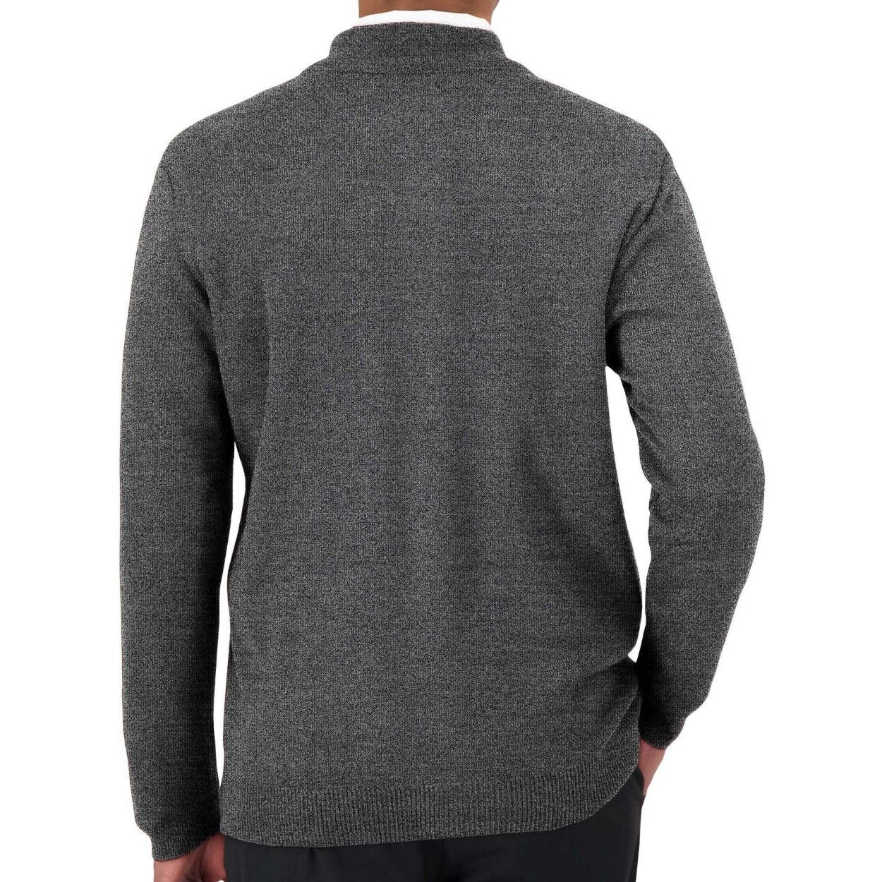 Executive grey cardigan on a white background